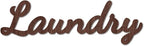 CREATCABIN Cutout Sign Laundry Letter Wooden Wall Art Decor Wood Word Sculpture Signs Rustic Farmhouse for Housewarming Home Front Door Entryway Wall Decoration, Brown, 11.9 x 3.7inch