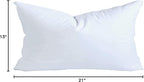 MoonRest® 13x21 Inch Synthetic Down Alternative Rectangle Pillow Insert Form Stuffer for Sofa Shams, Decorative Throw Pillow, Cushion and Bed Pillow Stuffing - Hypoallergenic 13“X 21”