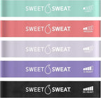 Sweet Sweat Mini Loop Resistance Bands - Set of 5 | Exercise Hip Booty Bands for Squats, Lunges, Physical Therapy, Yoga, Pilates, Rehab & Home or Gym Workouts