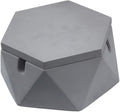FREELOVE Concrete Ashtray with Lid & Stainless Steel Ashtrays for Cigarettes, Cement Ash Tray Smoking Holder Indoor Smokeless Outdoor Windproof Patio Home Office Cool Decor(Grey, Small)