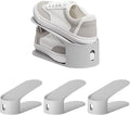 carrotez Shoe Slots Organizer 3 Pack - [Litem] Space Saving Shoe Organizer Rack for Closet - Easy Shoe Stacker, 9.84'' x 3.89'' x 4.26'' (Cool Grey, 3 Pack)