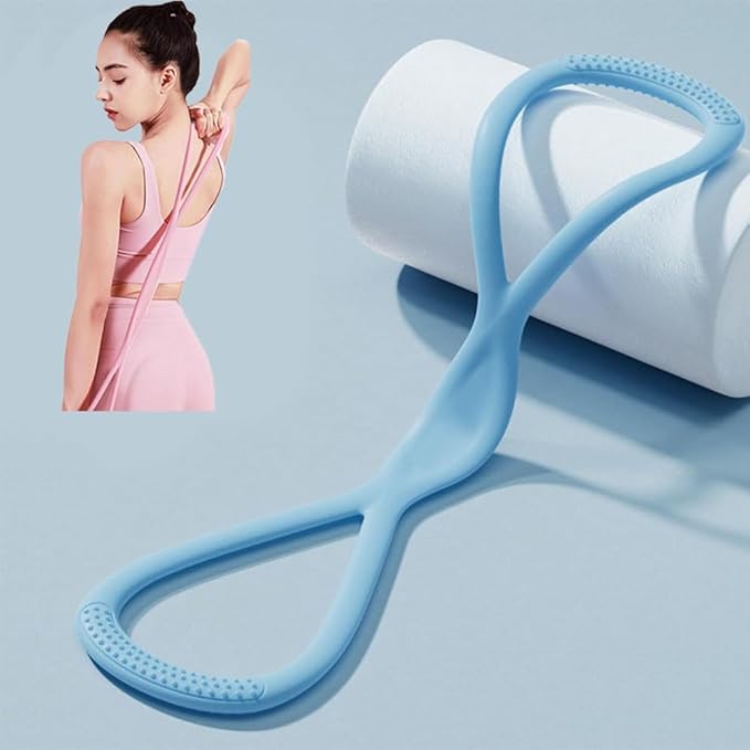 Resistance Bands with Handles,Figure 8 Resistance Band Elastic Fitness Bands Exercise Band for Home Yoga Gym Workout