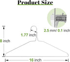 Wire Metal Clothes Hangers Bulk 150 Pack, 16 Inch 12 Gauge Standard Size, Slim Space Saving for Coat Suits Shirts Pants Skirts, Non Slip, Silver