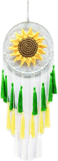 AQUPIOSSE Sunflower Summer Dream Catcher Handmade Dream Catchers for Bedroom Wall Hanging Home Decor Ornaments Craft Men Women