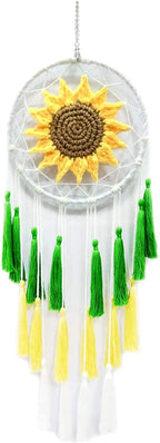 AQUPIOSSE Sunflower Summer Dream Catcher Handmade Dream Catchers for Bedroom Wall Hanging Home Decor Ornaments Craft Men Women