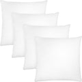Covers & All Throw Pillow Inserts Only Pack of 4, Durable Soft Square 26 x 26 Inches 65 GSM Non-Woven Fabric with 15D Silicon Fiber Filling, Universal uses for Home Decor Office Indoor Outdoor