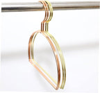Amosfun 3pcs Metal Scarf Hanger Rack Belt Organizer Closet Hanging Organizer Semicircle Design Space-Saving