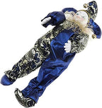 Taotenish Clown Doll Porcelain Clown Model Porcelain Doll Circus Props Delicate Arts Crafts for Home Decoration Desk Ornaments 33cm