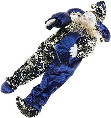 Taotenish Clown Doll Porcelain Clown Model Porcelain Doll Circus Props Delicate Arts Crafts for Home Decoration Desk Ornaments 33cm
