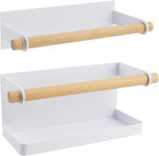 Bitray Umbrella Stand Holder Metal Wall Mounted Umbrella Holder Rack Space Saving Umbrella Holder for Home and Hotel - White