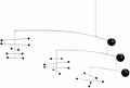 Symphony in 3 Movements Hanging Mobile - 26 Inches - Steel - Handmade in Denmark by Flensted
