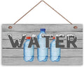 Water Wood Sign, Gray Wood Style, Drinks Sign, Summer Party Sign, Drink Sign, Events 12x6inches dog signs art(WD024)