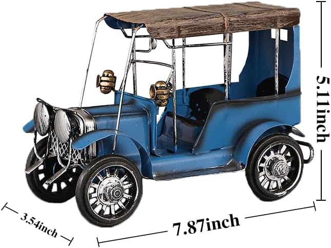 Antique Vintage Car Model Handcrafted Classic Car Ornament for Home Office Desktop Decoration Hobbies