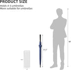 Metal Round Umbrella Stand Rack,Free Standing Umbrella Holder Bin,Canes Walking Sticks Holder for Entryway,Home,Office,White