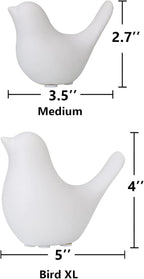 FANTESTICRYAN Small Animal Statues Home Decor Modern Style White Decorative Ornaments for Living Room, Bedroom, Office Desktop, Cabinets
