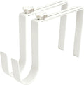 BEISE Wreath Hanger for Headstone, Adjustable 6"- 11", White 2 Pack, Non-Slip Sponge Grip, Fits Thick Upright Gravestone with Flat or Uneven Arched Tops, Easy Outdoor Cemetery Christmas Décor
