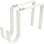BEISE Wreath Hanger for Headstone, Adjustable 6"- 11", White 2 Pack, Non-Slip Sponge Grip, Fits Thick Upright Gravestone with Flat or Uneven Arched Tops, Easy Outdoor Cemetery Christmas Décor