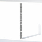 Furinno Fulda 10-Tier Closet Organizers and Storage, Open Shelf, Storage Organizer, 6-Inch Width, for Closet, Bedroom, White