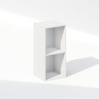 Furinno Reed 2-Tier Closet Organizers and Storage, Closet Organizer, Open Shelf Closet Storage, for Wardrobe, Bedroom, Living Room, 10-Inch Width, White