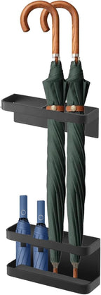 Zerone Magnetic Umbrella Stand Holder, No Punching Umbrella Stand Rack Height Adjusting Wall Mounted Storage Organizer for Home, Office, Hotel (Black)