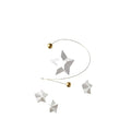 Starry Night 4 Mobile with 4 Hanging Stars - f163a - 10 inches - Handmade in Denmark by Flensted