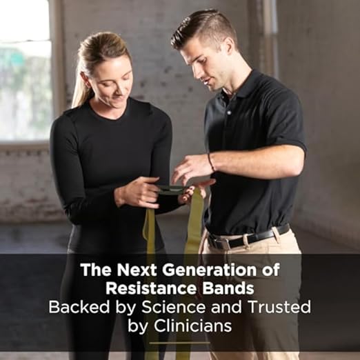 THERABAND CLX Resistance Band with Loops, 2 Pack Fitness Band for Home Exercise and Workouts, Portable Workout, Functionality for Athletes, 5’ Consecutive Loops, 2-Pack Super Heavy/Max, Silver-Gold
