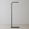 Freestanding Clothing Rack with Marble Base, Modern Garment Rack for Small Spaces, Sturdy Metal Coat Rack with Hooks, Clothes Rack for Hanging Clothes in Bedroom, Closet, Entryway (black)