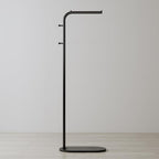 Freestanding Clothing Rack with Marble Base, Modern Garment Rack for Small Spaces, Sturdy Metal Coat Rack with Hooks, Clothes Rack for Hanging Clothes in Bedroom, Closet, Entryway (black)