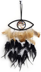 Black Evil Eye Life of Tree Dream Catcher Wall Decor, DreamCatchers Wall Hanging Ornaments for Bedroom Home Decor Festival Gift