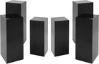 6Pcs Square Display Pedestal Stands Set for Party, Metal Display Stand Plinth Pillars, Cake Stands Pillars for Wedding Birthday Art Decor Risers, 11.8*31.5" (L), 11.02*25.6" (M), 10.24*23.6" (S)