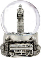 City-Souvenirs Silver London Snow Globe 2.5 Inches Tall