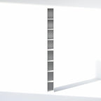 Furinno Fulda 8-Tier Closet Organizers and Storage, Open Shelf, Storage Organizer, 6-Inch Width, for Closet, Bedroom, White