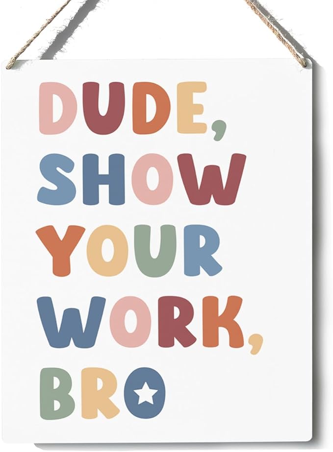 Xiolcxdr Funny Classroom Wall Art Decor First Day of College Daycare Gift Math Geometry Science History Music Teacher Gifts Teacher's Day Gifts for Women Man Class Prints Wall Sign