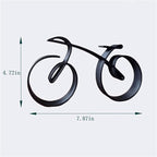 Minimalistic Bicycle Sculpture Wire Framed Style, Bike Silhouette, Gift for a Cyclist, Bicycle Art Wall Decor, Side Table Statue Decor, Home Decoration