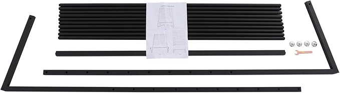 10 Tier Metal Scarf Organizer Holder, Freestanding Scarf Rack, Scarf Holder Organizer for Commercial Clothing Retail Store Towel Rack Ties Belt Pants Hanging (Black, 47.24 * 15.75 * 57.09in)