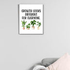 Motivational Wall Art Classroom Decor, Inspirational Mental Health Posters for Therapy Counseling Office, Growth Looks Different for Everyone Canvas Painting Artwork (11.5 X 15 Inches, Framed)