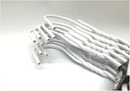 Pack of 30 Wire Hangers Steel Metal Drip Dry Coat Clothes Hangers -Metal Coat Hangers are Made of Stress-Hardened 13 -Gauge Steel Wire with a Thin Plastic (NOT Lacquer) Coating.