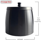 Ash Tray, Large Outdoor Ashtray with Lid, Ashtray for Outside Patio, Stainless Steel Windproof Smokeless Ash Tray for Balcony, Ashtrays for Smokers, Cigar, Home Office Decoration