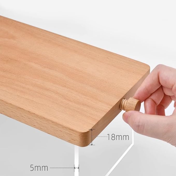 Wood Display Risers, Organizer Stand, Riser Stand for Figures, Cupcake, Perfume and More (Acrylic L 32*15*20.5cm/12.60*5.91*8.07inches)