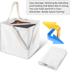 Clothes Hanger Organizer Holder for Space Saving, Fresheracc Hanger Triangle Storage Bag with Handles for Closet Tidier Laundry Rooms Wardrobe Drying Rack(Square)