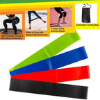 Wakeman Yoga Mat Set - 4-Pack of Resistance Bands for Working Out with 1/4-Inch Workout Mat - Home Gym Starter Kit - Exercise Equipment by Wakeman