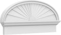 36" W x 15-7/8"H x 2-3/4"P Elliptical Sunburst Architectural Grade PVC Combination Pediment
