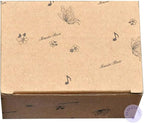 Play (Can't Help Falling in Love) Brown Wooden Hand Crank Music Box with Sankyo Musical Movement (65 Tunes Option)
