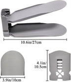 Shoe Slot Organizer, Shoe Rack, Shoe Slots Organizer For Closet, Shoe Space Saver, Simple Shoe Organizer, Adjustable Shoe Rack (Gray,10 Pack)