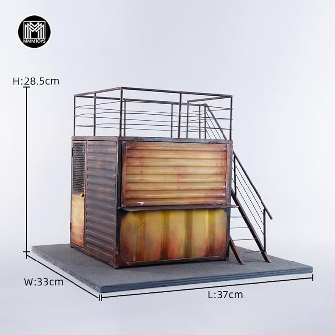 JXK Frontier Coffee House Model for 1/12 Scale Action Figures Realistic Dollhouse Accessory for Diorama Enthusiasts and Collectors