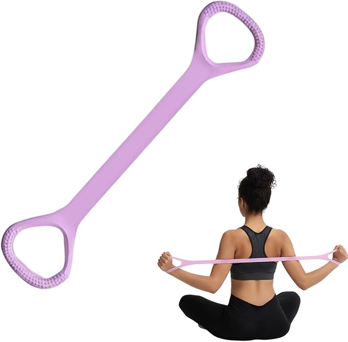 Figure 8 Fitness Resistance Band, Exercise Resistance Bands for Women, Resistance Bands with Handles for Arms, Back, Shoulders, Legs and HIPS Working Out
