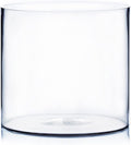 WGV Cylinder Vase, Width 10", Height 10", Clear Wide Large Diameter Flower Glassware, Floral Container, Planter Terrarium for Wedding Party Event, Home Accent Decor, 1 Piece