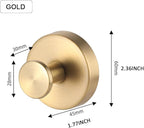 Suction Cup Wreath Hanger，Suction Cup Hooks Hanging 15 Lbs，Waterproof Suction Cup Wreath Holder for Windows (Gold, 2)
