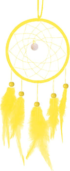 PATIKIL DIY Dream Catcher Kit, Making Dream Catcher Supplies Wall Hanging Handmade Dream Catcher Kits for Beginner Style 3, Yellow