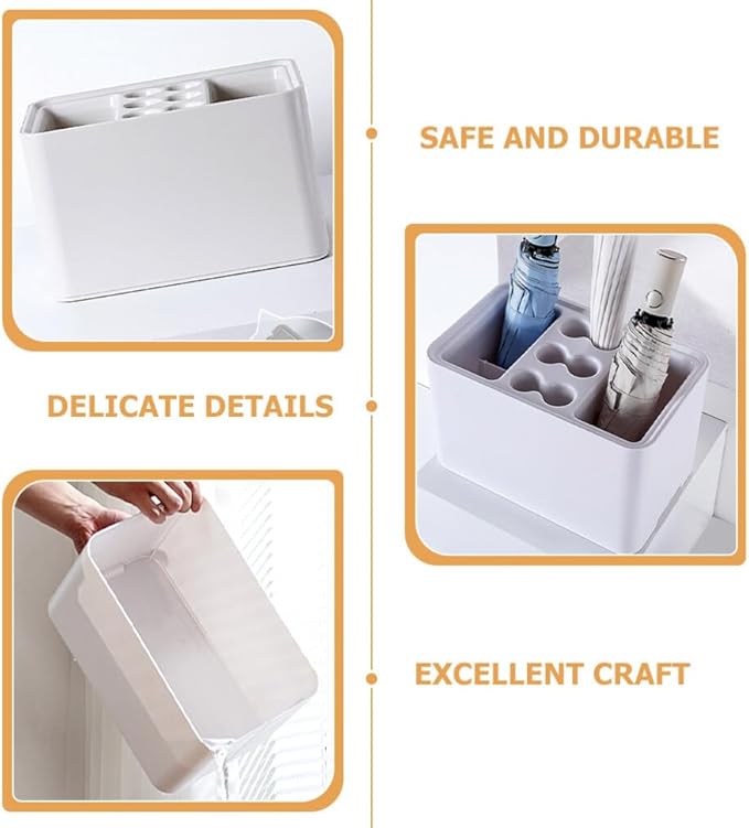 Cabilock Plastic Outdoor Umbrella Stand with Drain Tray